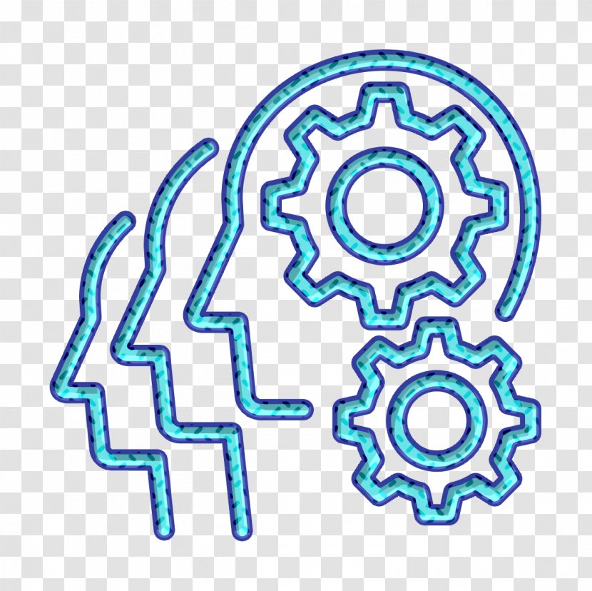 Cogwheel Icon Finance Gears - Team - Symbol Electric Blue Transparent PNG