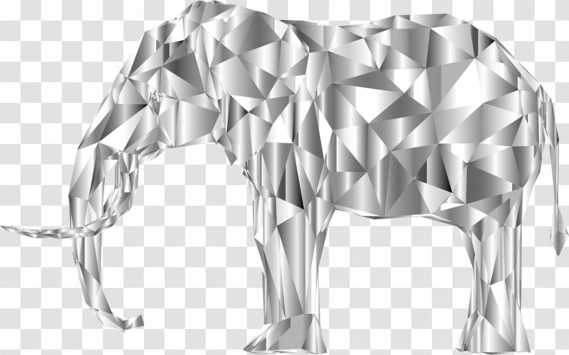 Low Poly 3D Computer Graphics Shading - Elephant Transparent PNG