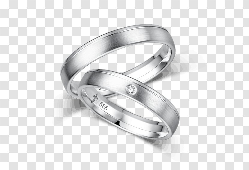 Wedding Ring Platinum Białe Złoto Silver - Turkish Transparent PNG