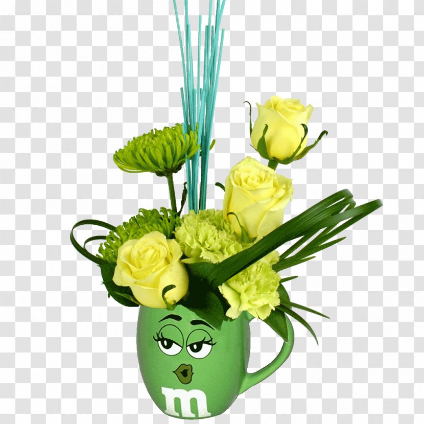 Floral Design Floristry Flower Bouquet Cut Flowers - Green Mug Transparent PNG