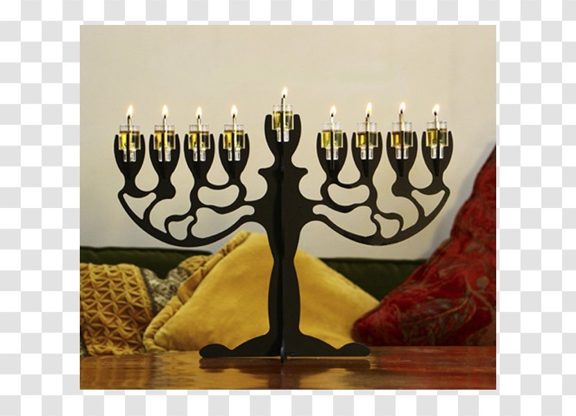 Menorah Hanukkah Olive Tree - Design Transparent PNG