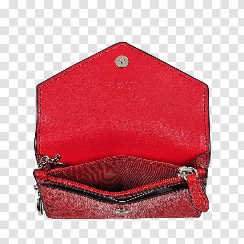 Handbag Leather Tapestry Envelope Coin Purse - Shoulder Bag - Double Happiness Red Design Transparent PNG