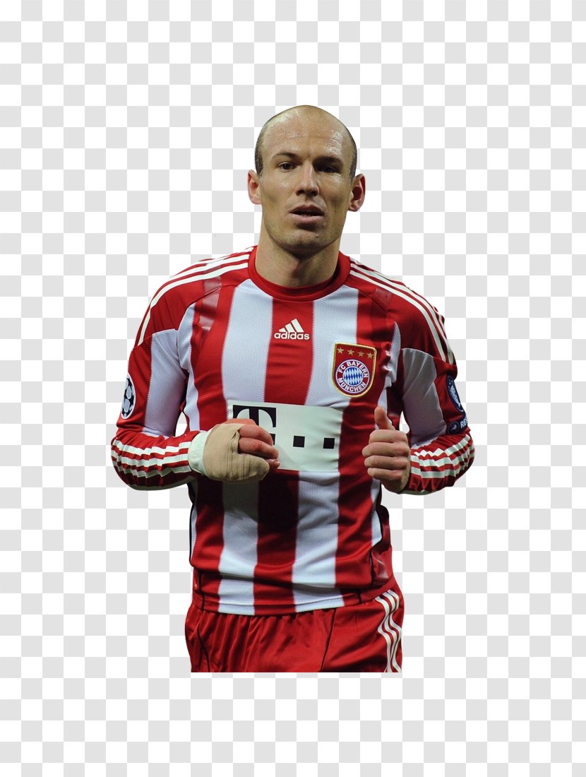 Arjen Robben FC Bayern Munich Bundesliga Rendering Jersey - T Shirt - Football Players Transparent PNG
