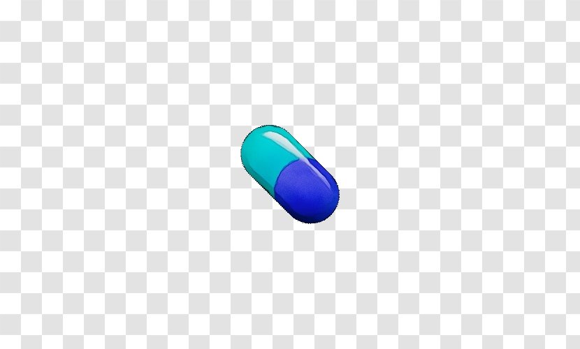 Capsule Pill Pharmaceutical Drug Turquoise Cobalt Blue - Service Electronic Device Transparent PNG