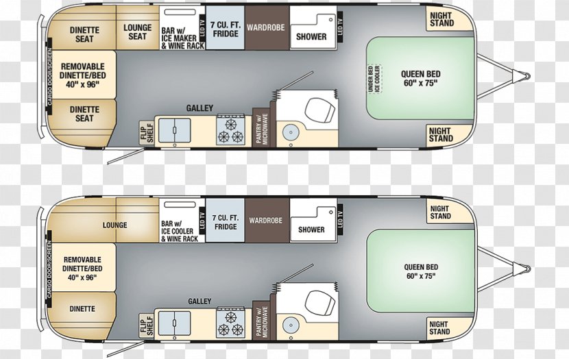 Airstream Caravan Campervans Land Yacht United States - Specification - Air Plan Transparent PNG