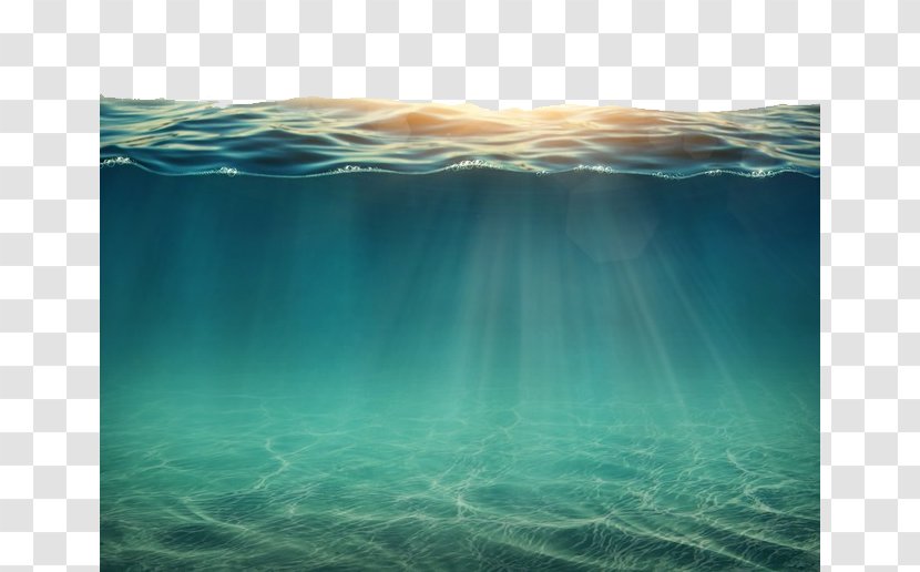 Underwater Sea Ocean Submarine Volcano - Turquoise Transparent PNG