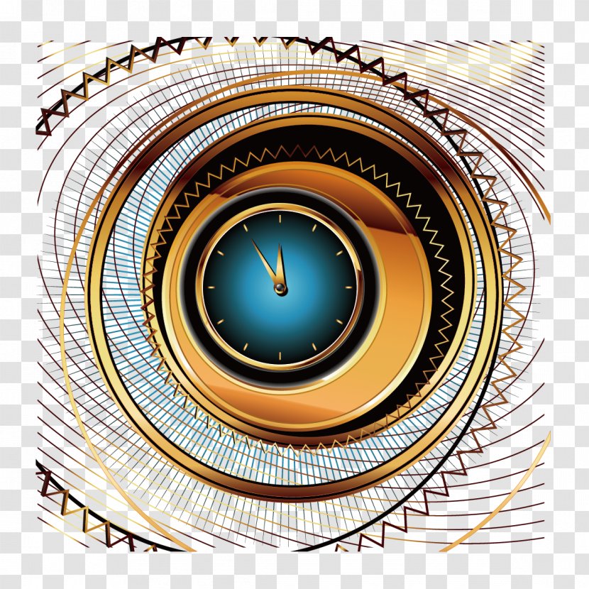 Circle Computer Graphics - Designer - Vector Curves And Watches Transparent PNG