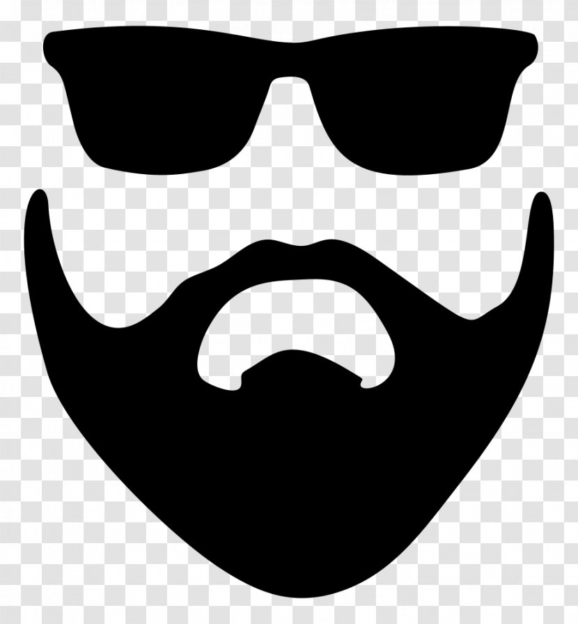 Beard Silhouette Clip Art - Goggles - Shades Vector Transparent PNG