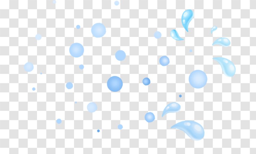 Blue Graphic Design Clip Art - Text - Drops Of Water Droplets Transparent PNG