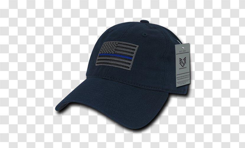 Flag Of The United States Baseball Cap Hat - Flat - Police Transparent PNG