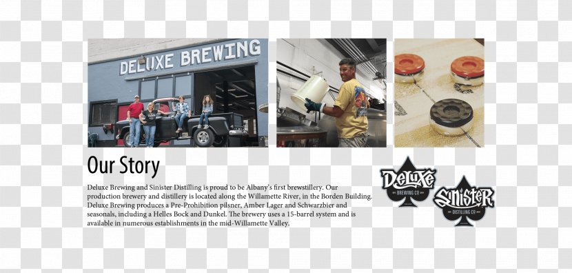 Deluxe Brewing Company Beer Distillation Pilsner Whiskey - Still - Our Story Transparent PNG
