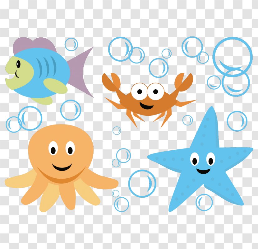 Aquatic Animal Cartoon Marine Life Deep Sea Creature - Mammal - Children's Album Decoration Transparent PNG