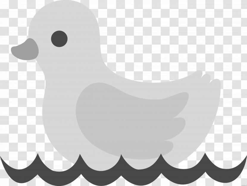 Rubber Duck Clip Art Free Content Image - Black And White Transparent PNG