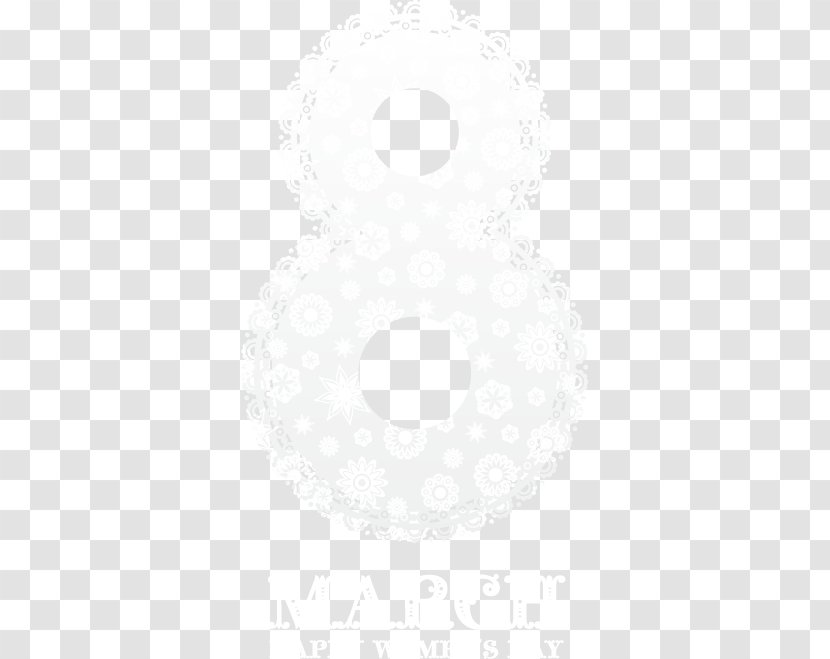 White Pattern - Black - Women's Day Element Transparent PNG