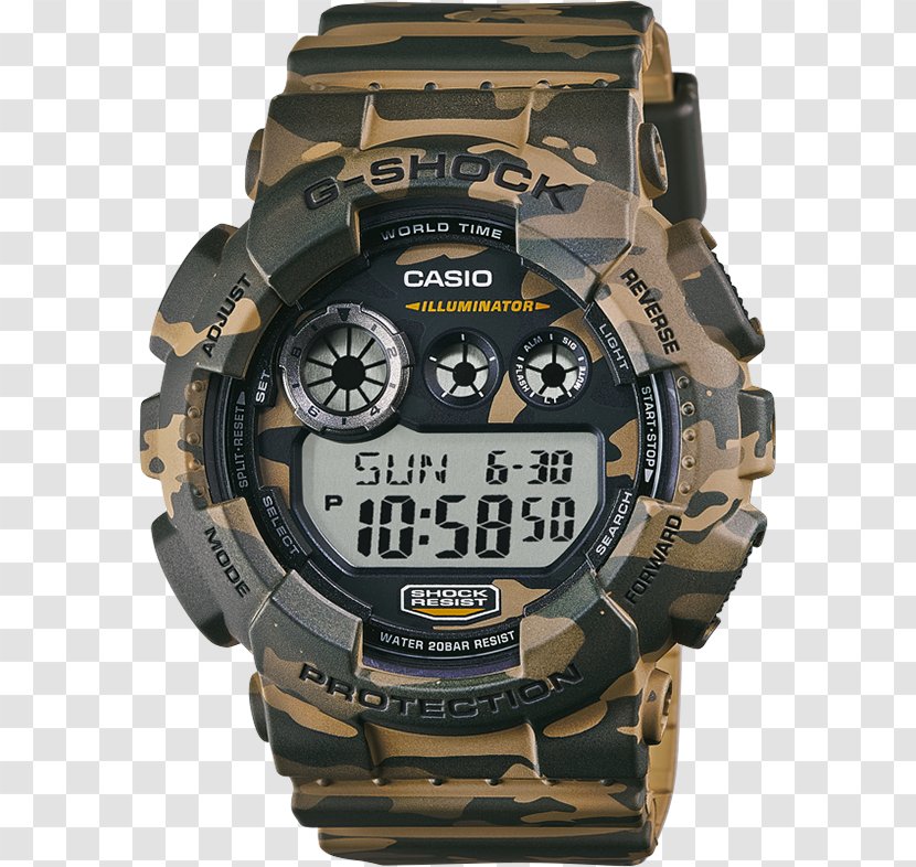 Casio G-Shock Frogman Watch Clock - Gshock Gd120cm Transparent PNG