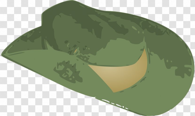Slouch Hat Clip Art - Army Green Transparent PNG