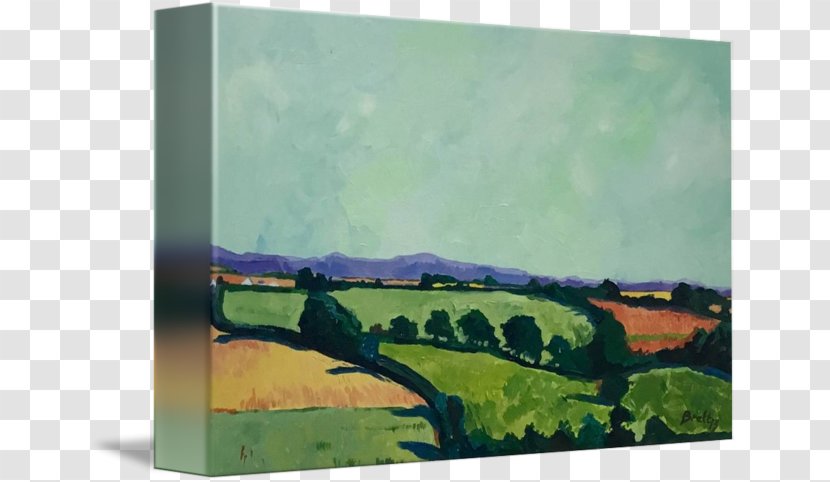 Watercolor Painting Acrylic Paint Green - Meadow - Rolling Hills Transparent PNG