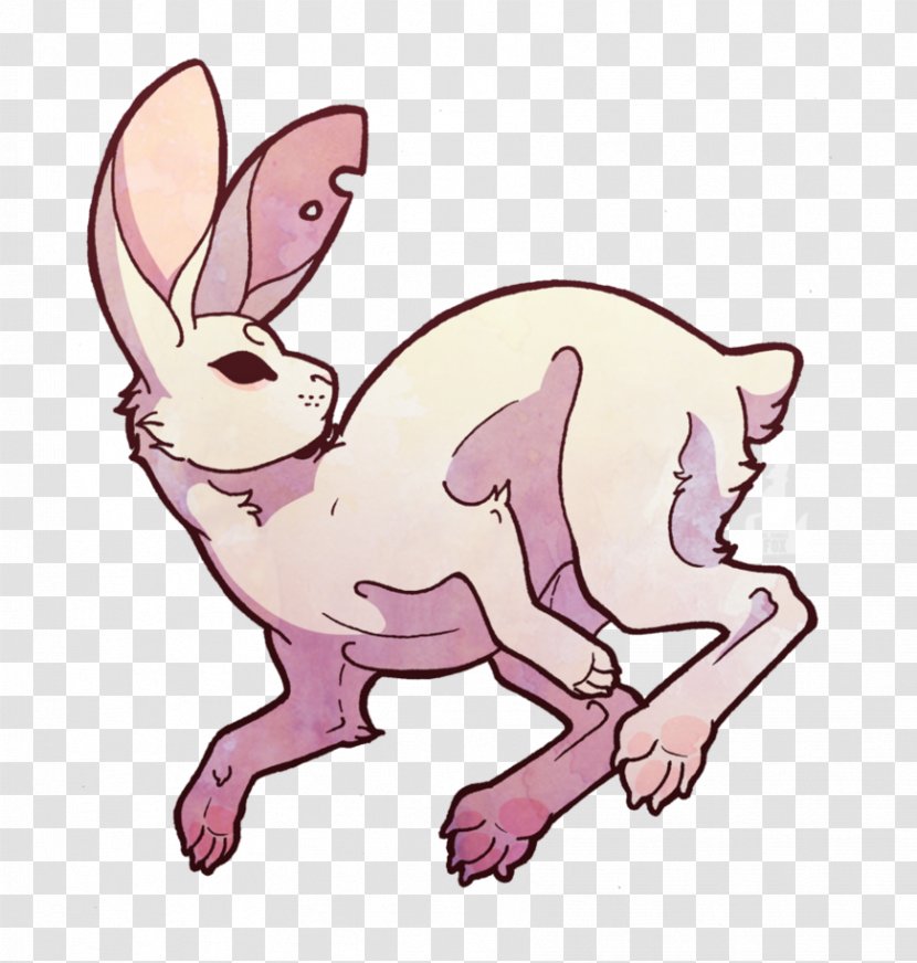 Domestic Rabbit Hare Easter Bunny Canidae - Watercolor Transparent PNG