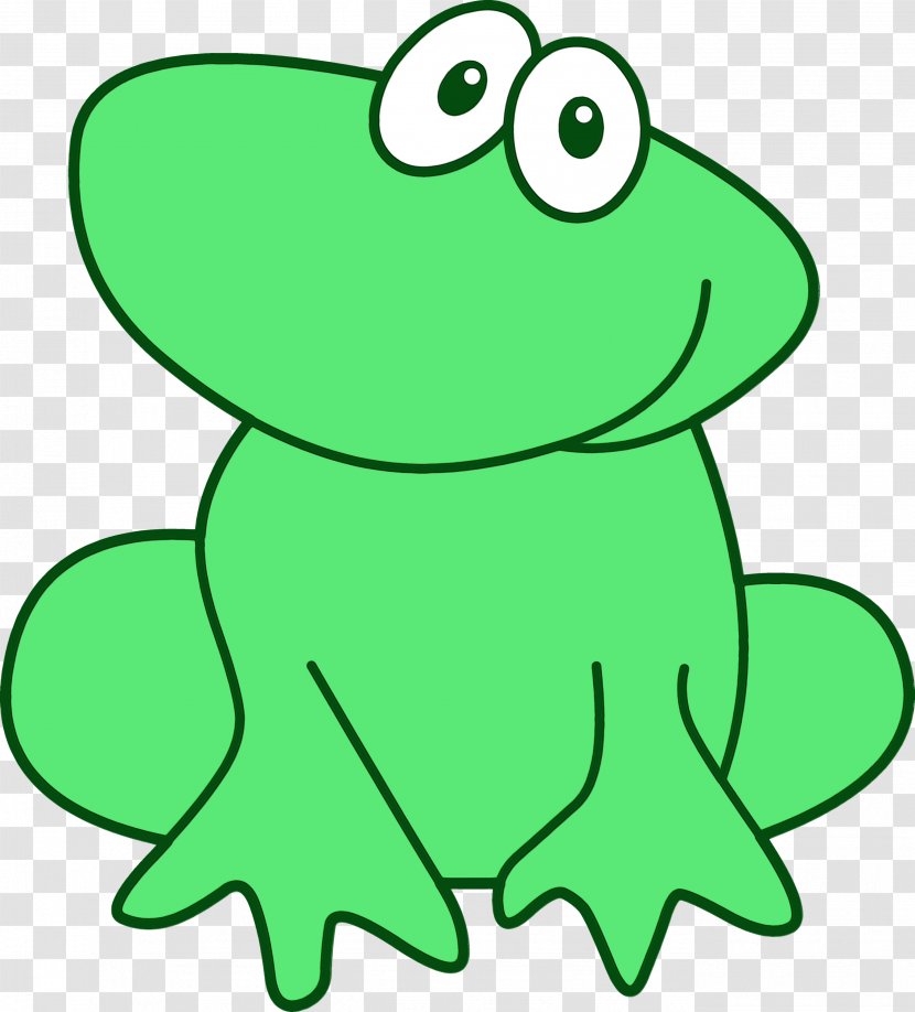 Green Frog Hyla True Tree - Cartoon - Shrub Toad Transparent PNG