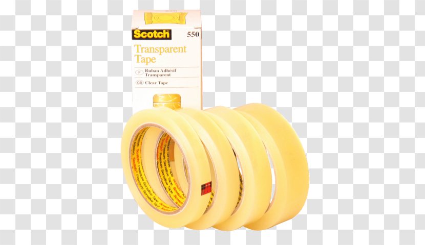 Adhesive Tape Scotch Office Supplies 3M Dispenser - Yellow - Scoth Transparent PNG