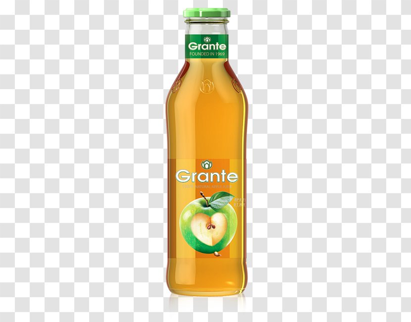 Pomegranate Juice Nectar Apple Fizzy Drinks - Glass Bottle Transparent PNG