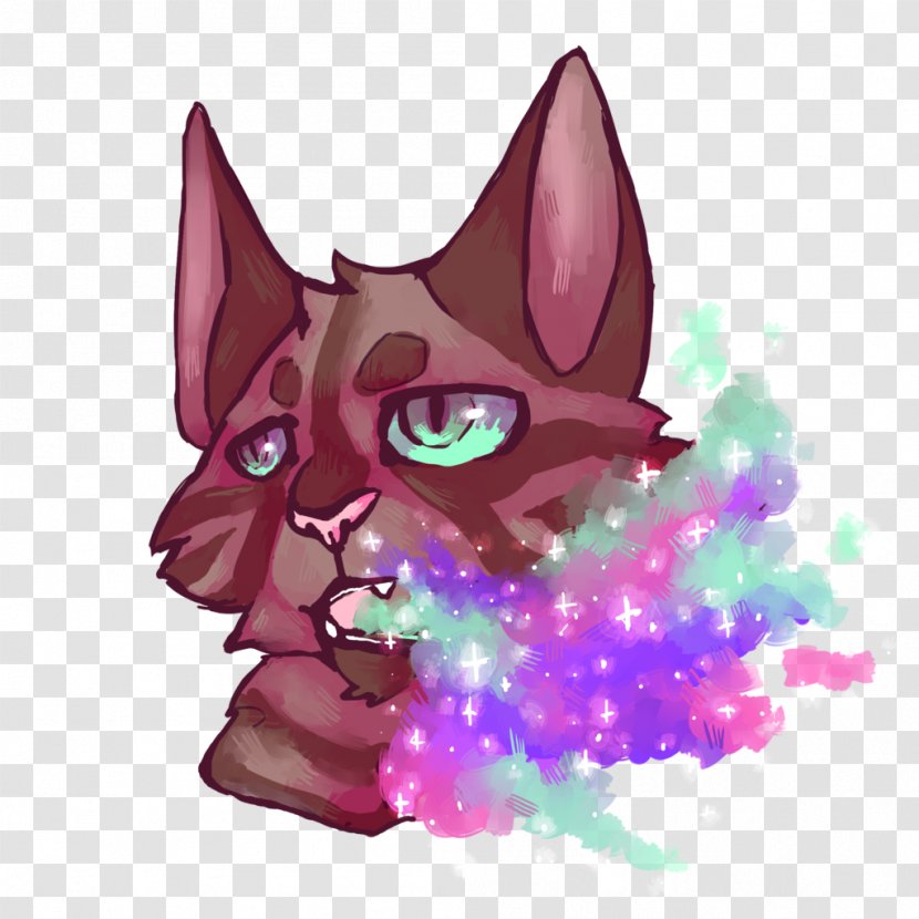 Cat Kitten Rising Storm Fire And Ice Brightheart - Magenta Transparent PNG