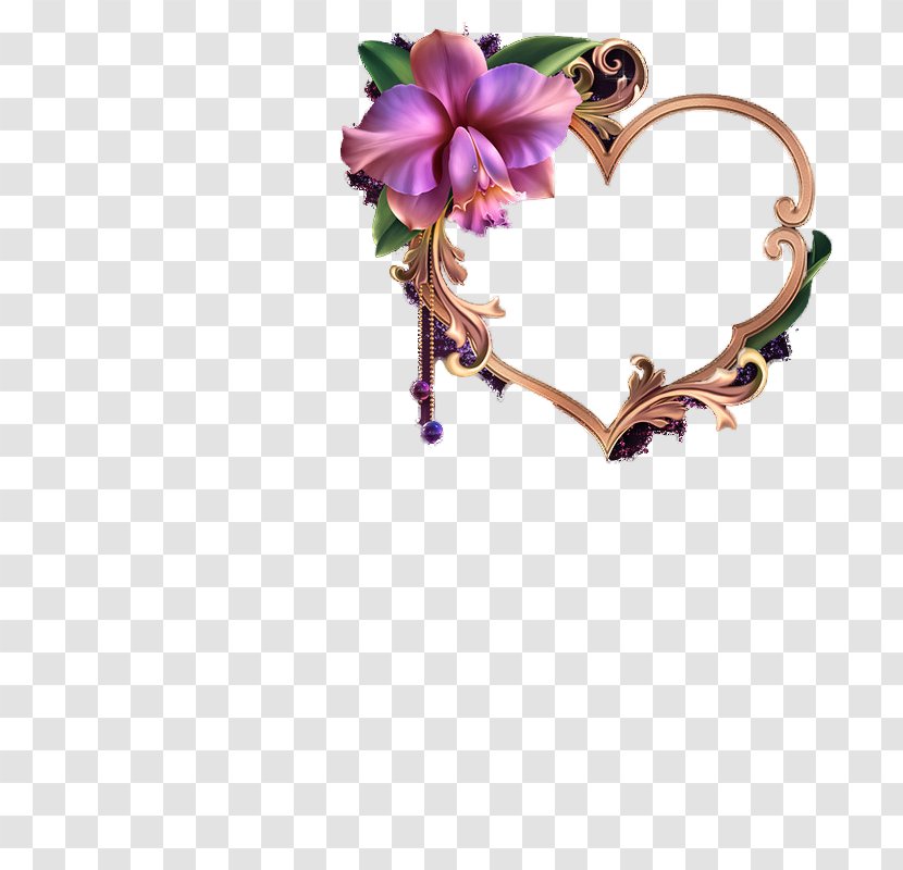 Floral Design Cut Flowers Body Jewellery Petal - Purple Transparent PNG