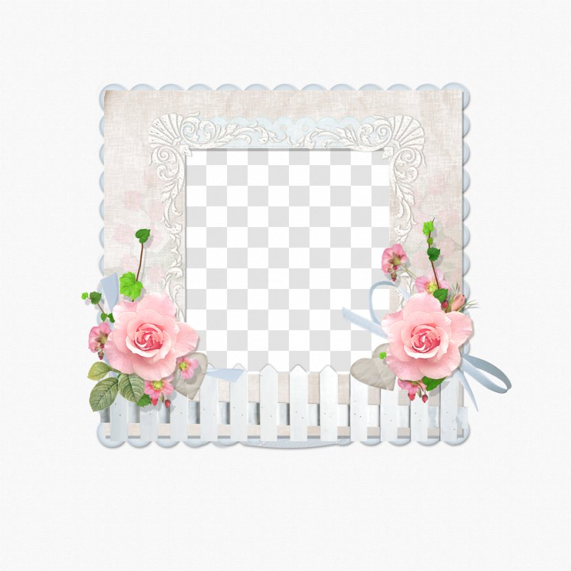 Paper Scrapbooking - Drawing - Flower Picture Frame Material Transparent PNG
