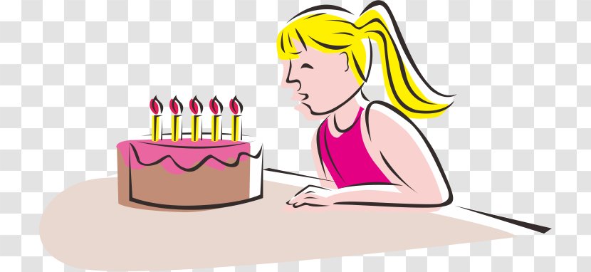 Birthday Cake Candle Clip Art - Watercolor - Blow Out The Candles Image Transparent PNG