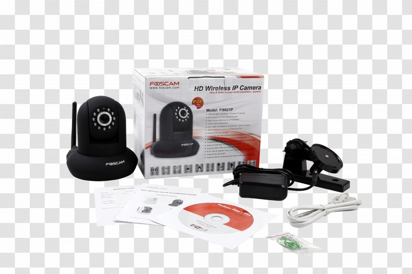 Plug & Play Foscam FI9821P 1MP Pan-Tilt Ip Camera - Electronics Transparent PNG