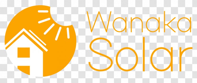 Wanaka Solar Logo Brand Product Font - Orange - Energy Downsides Transparent PNG