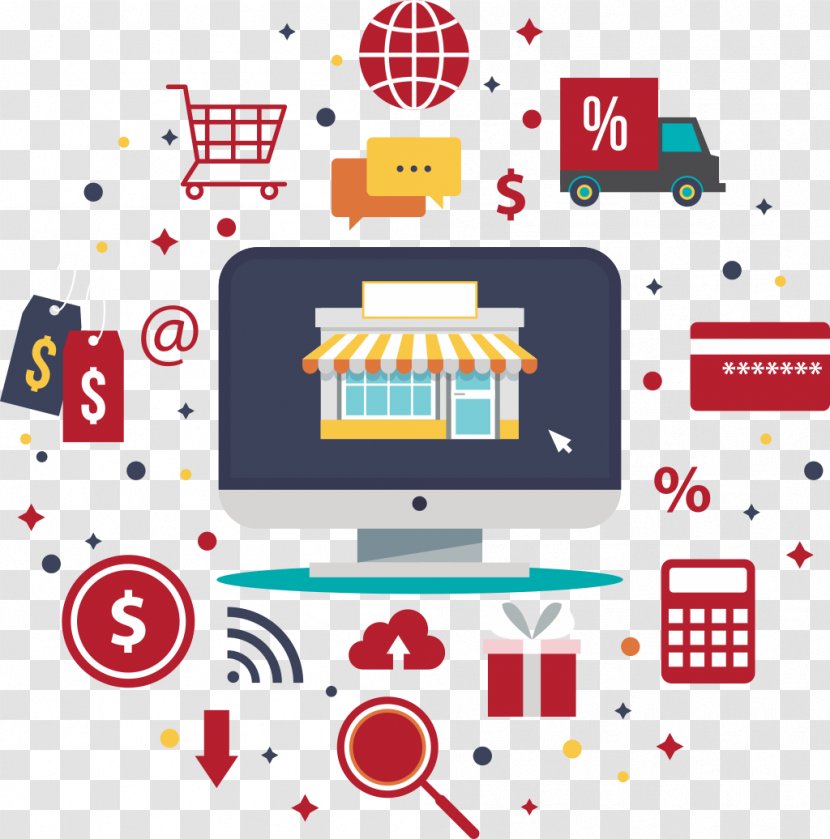 E-commerce Online Shopping Marketplace Web Development Design Transparent PNG