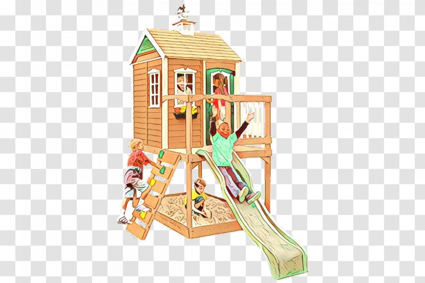 Wooden Background - Playhouses - City Block Transparent PNG