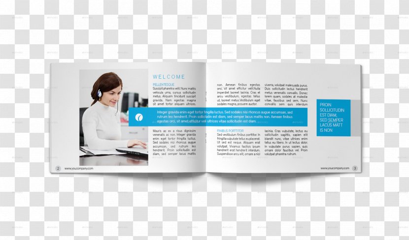 Brochure Text Business - Pamphlet Transparent PNG
