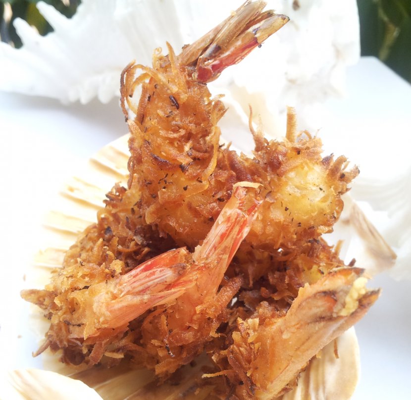 Coconut Shrimp Tempura Deep Frying Dish - Thai Food - Shrimps Transparent PNG