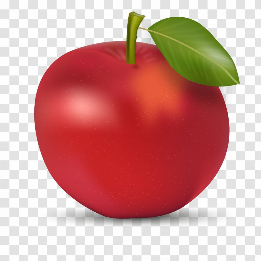 Red Apple - Vector Transparent PNG