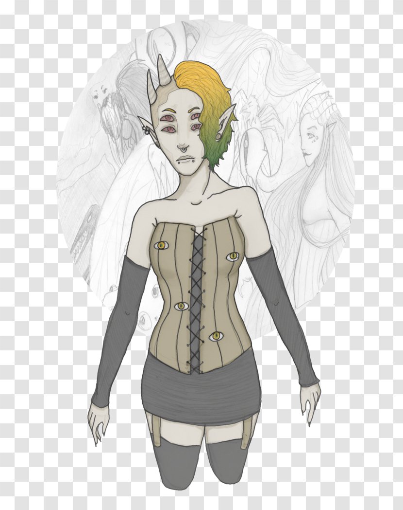 Fairy Outerwear Top - Silhouette Transparent PNG