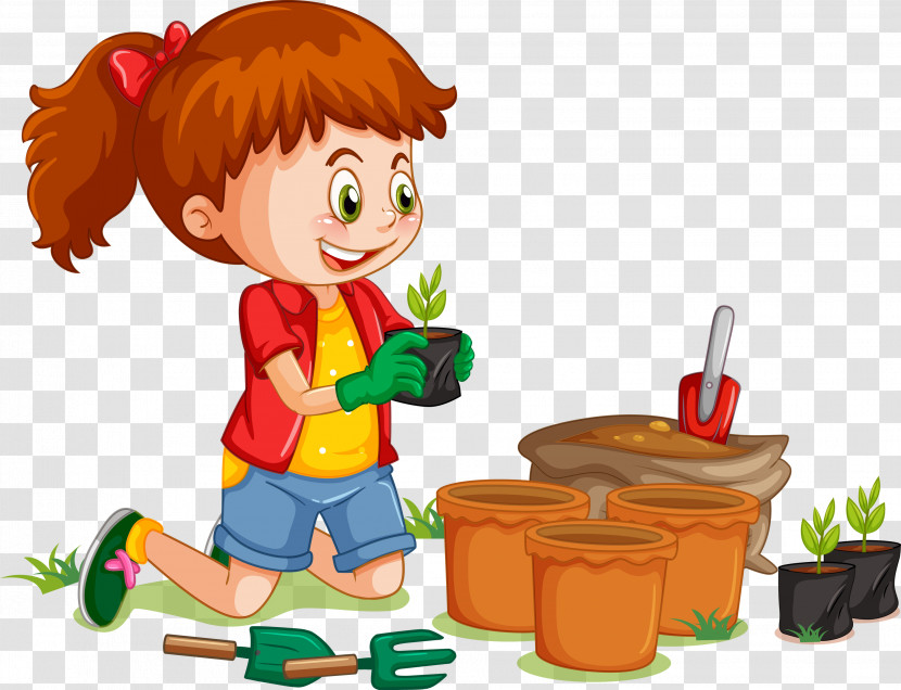 Girl Plant Earth Day Transparent PNG