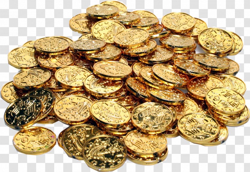 Gold Coin Doubloon Clip Art - Bullion - Coins Transparent PNG