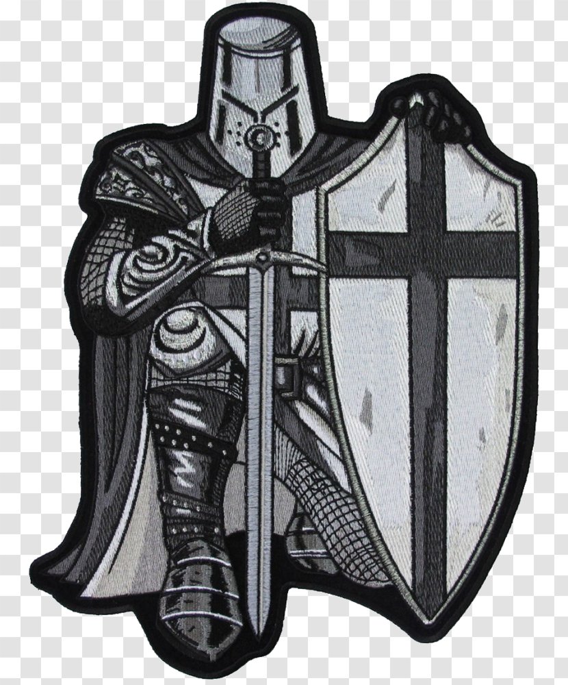 Crusades Embroidered Patch Knights Templar Seventh Crusade - Knight Transparent PNG
