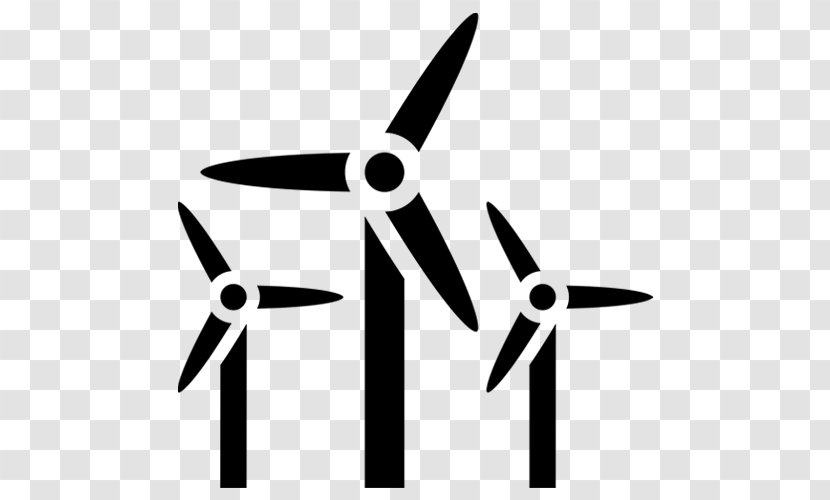 Wind Cartoon - Renewable Energy - Blackandwhite Logo Transparent PNG
