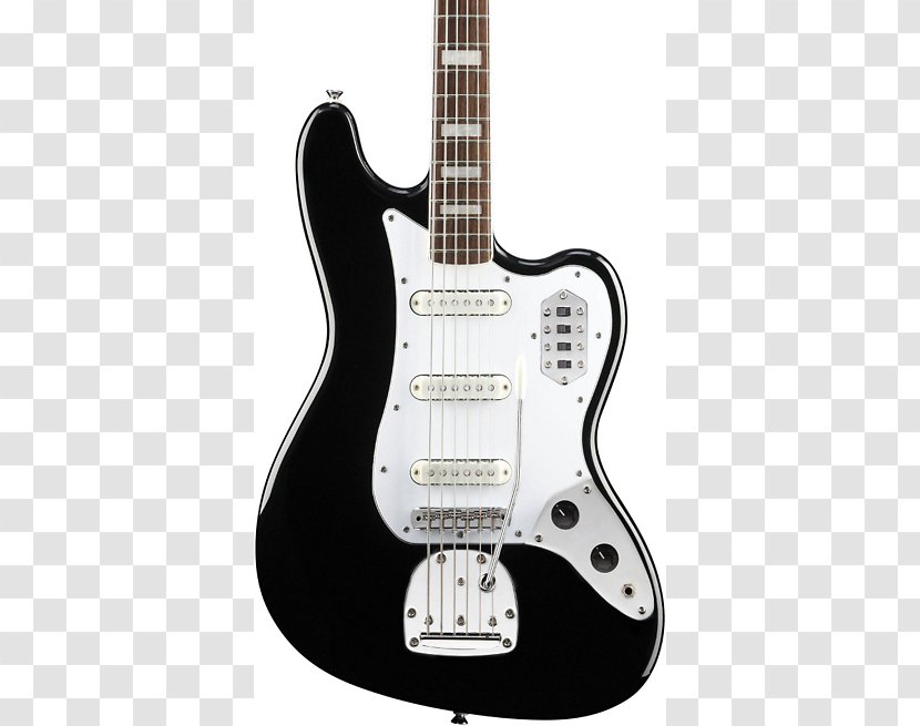 Fender Squier Vintage Modified Bass VI Guitar Electric Baritone - Watercolor Transparent PNG