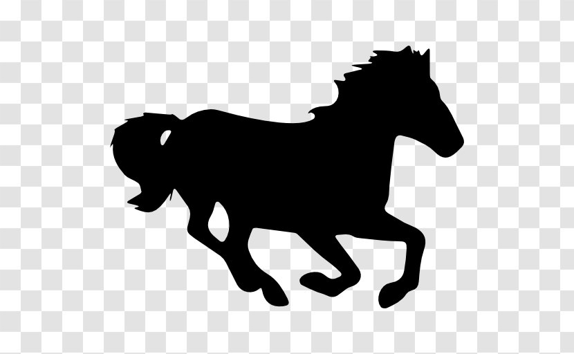 American Quarter Horse Gallop Equestrian - Monochrome Photography - Running Transparent PNG