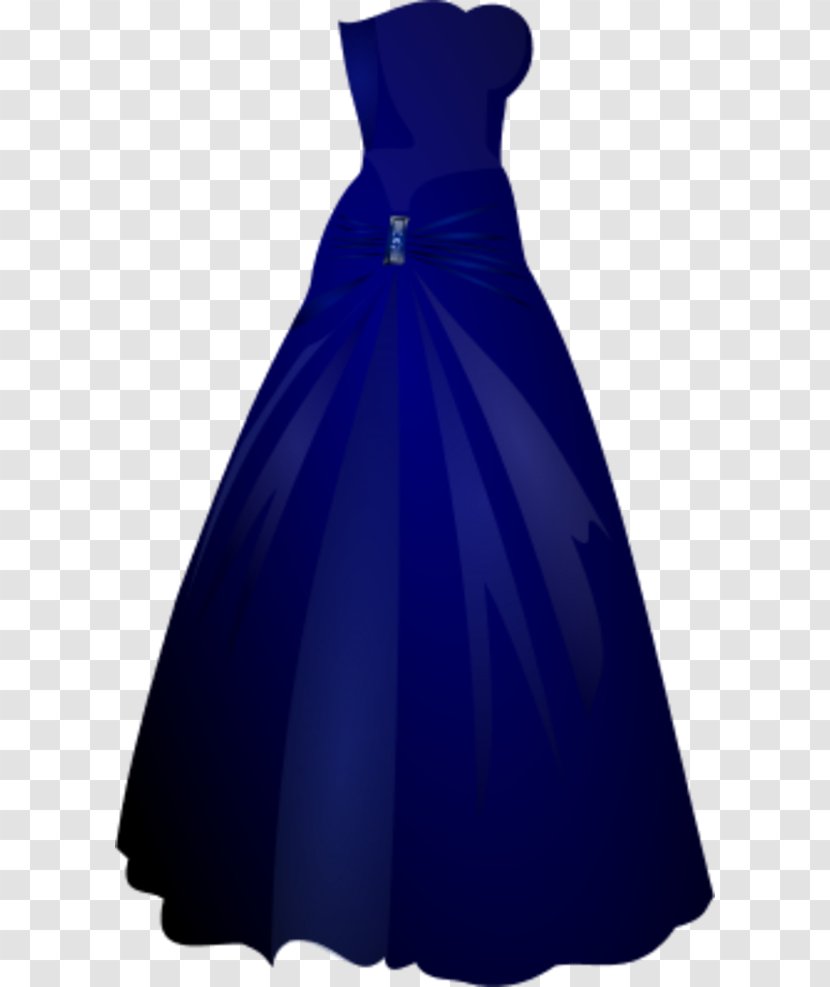Dress Blue Gown Clip Art - Bridal Party - Prom Shoes Clipart Transparent PNG