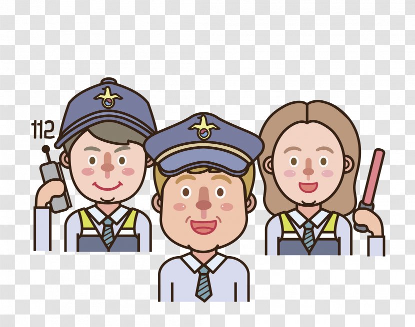 Uniform Police Officer Community Support Illustration Transparent PNG