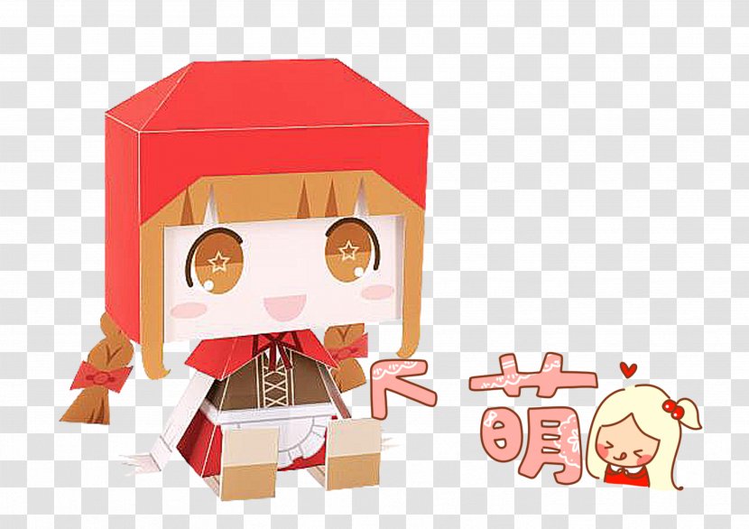 Paper Box Danbo - Meng Cartoon People Transparent PNG