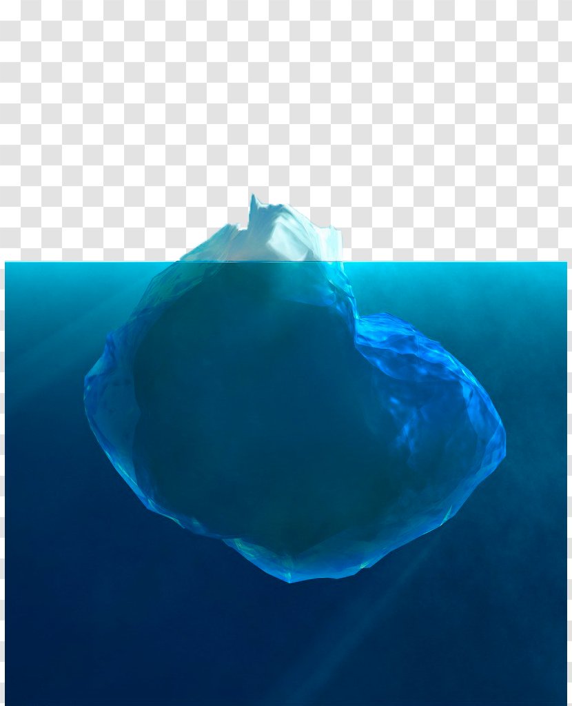 Iceberg Underwater Clip Art - Turquoise Transparent PNG