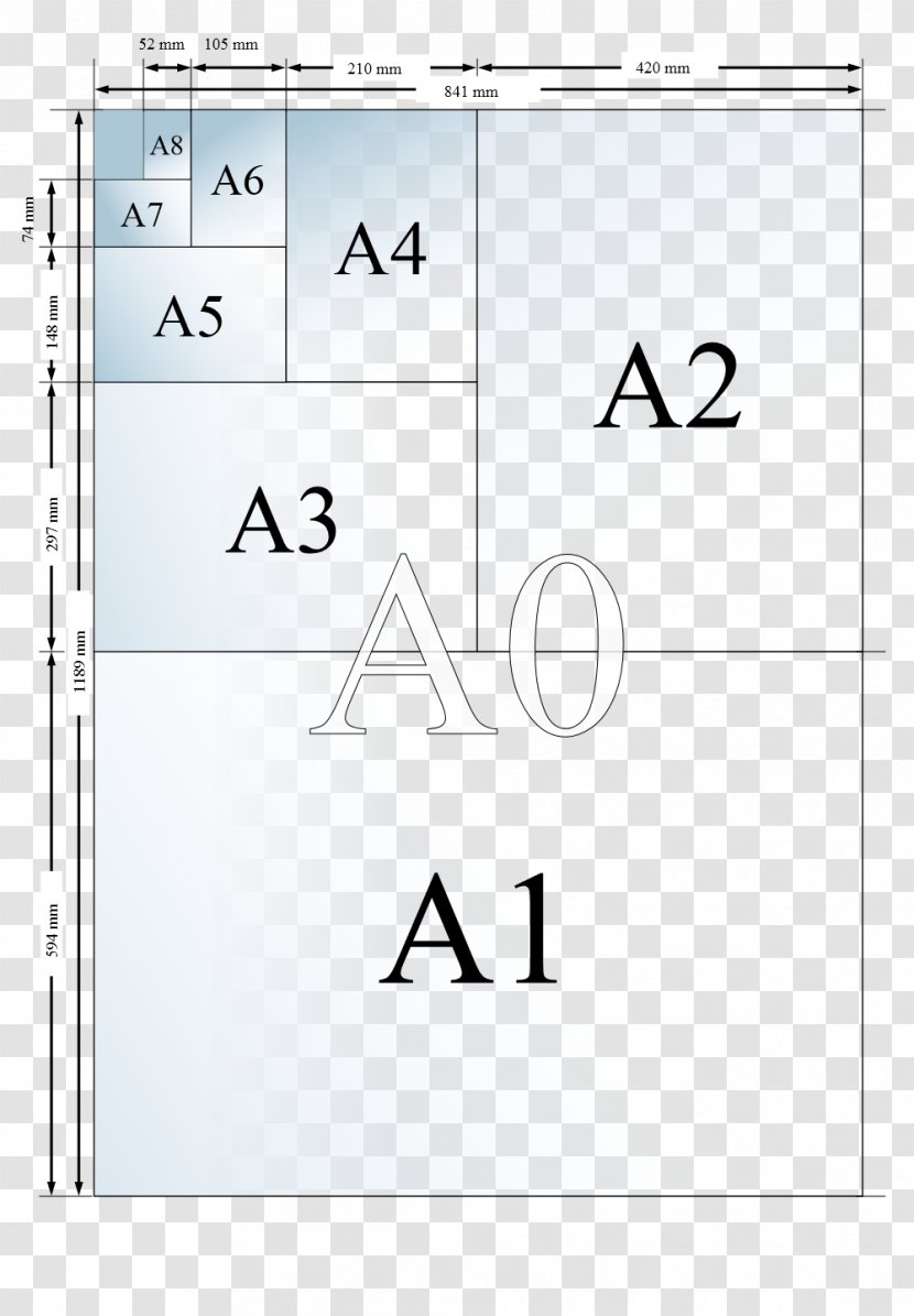 Standard Paper Size ISO 216 A4 Printing - Rectangle Transparent PNG
