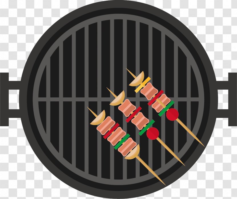 Barbecue Kebab Steak Grilling Skewer - Logo - Grilled Iron Plate Transparent PNG