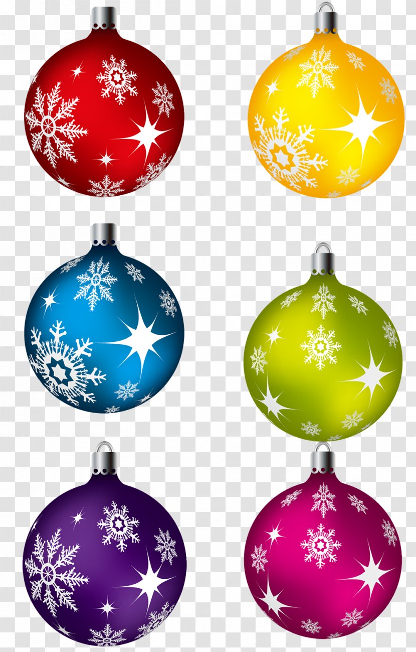 Santa Claus Christmas Ornament Decoration - The Snowflake Ball Transparent PNG